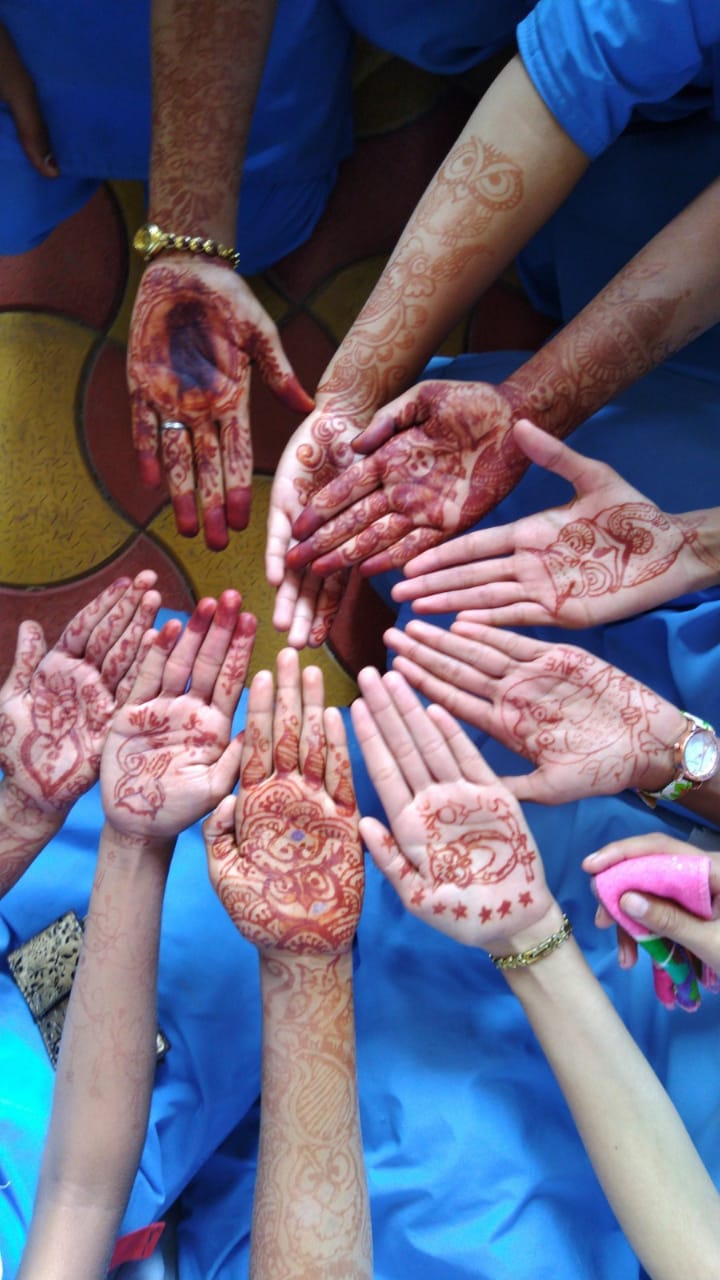 Mehandi Owl Art.